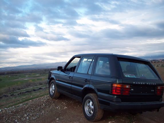 The Best PART! Looking out over the flood plain with the clouds the way they were and the sun setting in the distance was very pretty. Only in a Land Rover...