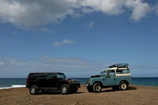 My Rover and a friends Hummer
