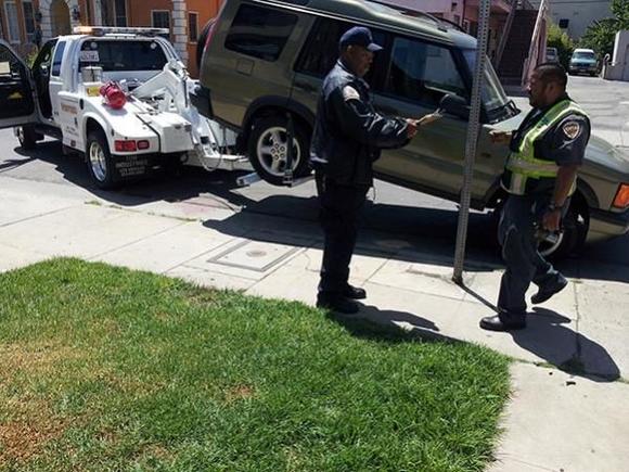 August 7, 2013, 10:45 AM came out to find one of four 10-month old Bridgestone Dueler H/L tires had been slashed. Sign next to Disco says no parking on that side of the street after 12:00 PM. Called AAA, who arrived at 11:00 AM, changed the tire and were gone by 11:30. Went inside to wash my hands before moving Disco across the street. Came out 11:45 to find City of LA Parking Enforcement towing Disco away for 5 overdue parking tickets, two of which were under appellate review. Cost of towing: $350. Cost of 5 overdue parking tickets: $980. Now low on vehicle funds, had to buy two used tires to replace the slasheds ones.