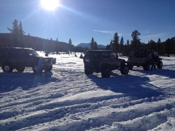 Winter wheeling in the Rocky Mountains