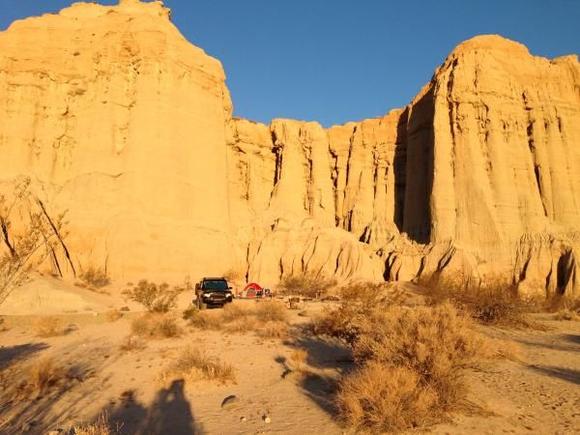 Campsite at Red Rock Canyon State Park