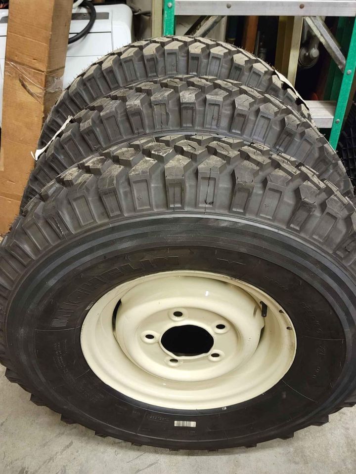 Wheels and Tires/Axles - F.S. Set of 5 Michelin military Mud and Snow tires NEW . - New - All Years Any Make All Models - Mansfield, MA 02048, United States