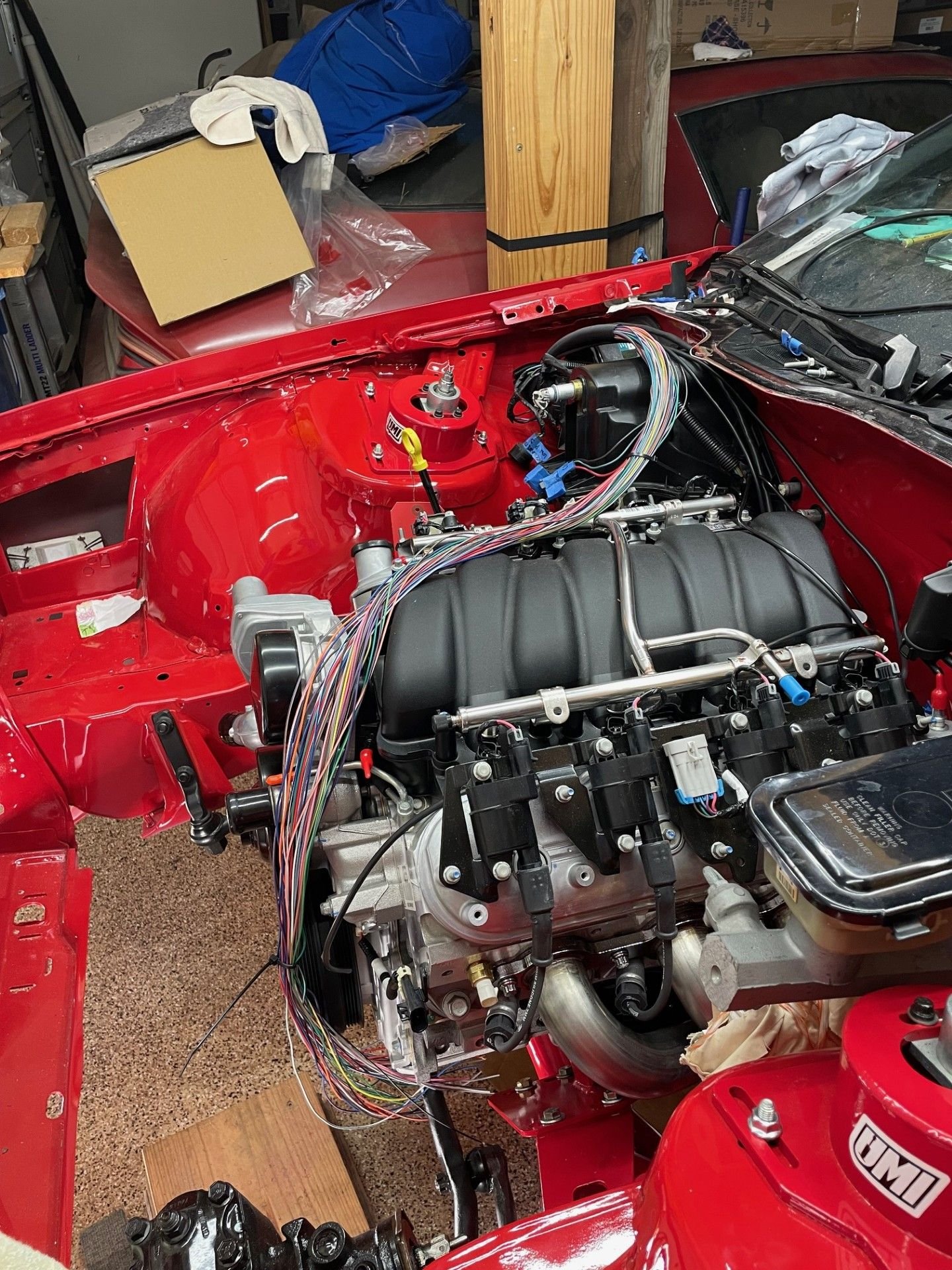 Disregard the Holley 15' Unterminated Flying Lead  Harness draped over the engine.