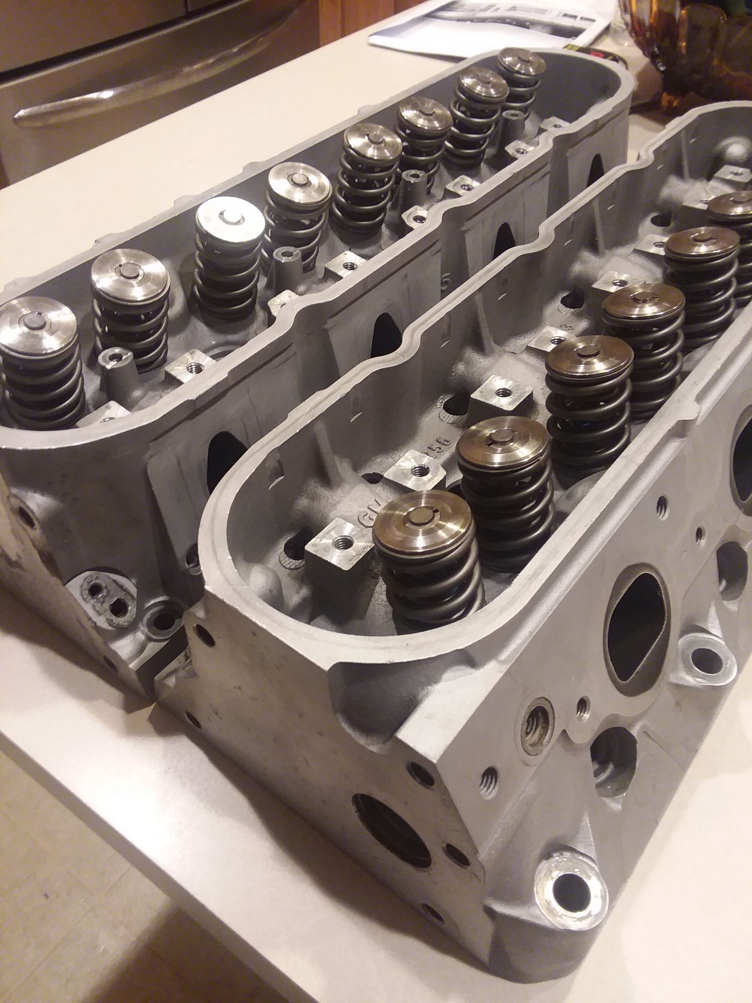 Clean 243s with TSP dual .660 PAC valve springs and Titanium retainers