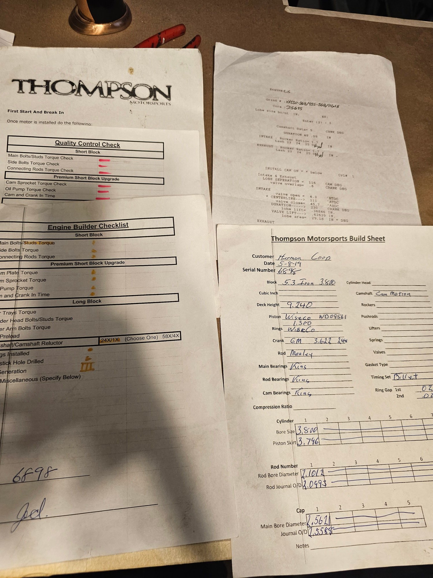 Engine - Complete - Thompson Motorsports forged 5.3 LS boost ready - Used - -1 to 2025  All Models - Hanover Park, IL 60133, United States