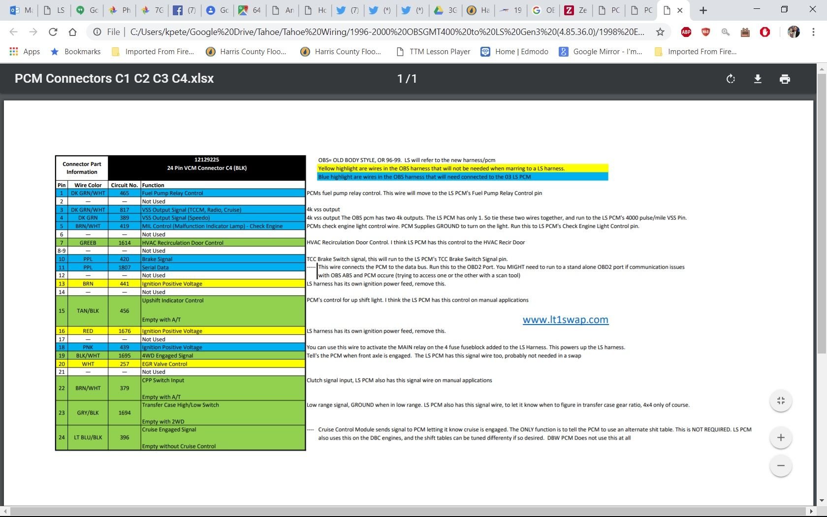 OBS AC Wiring Help with 0411 5.3l Swap - LS1TECH - Camaro and Firebird