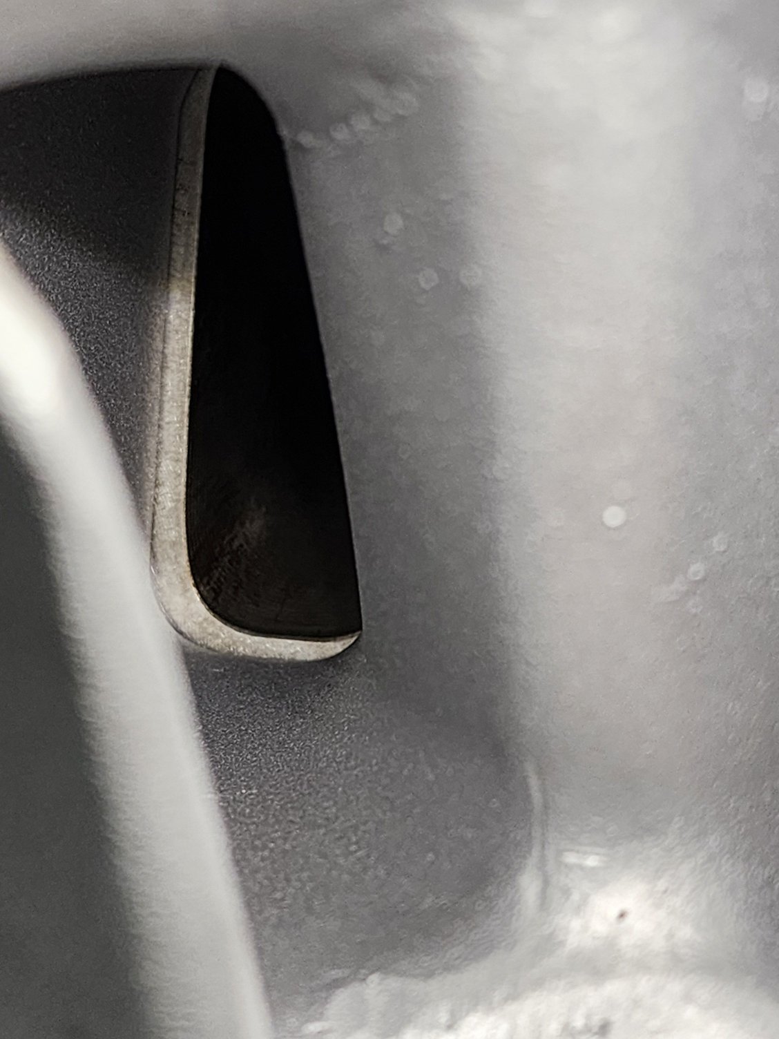 Intake manifold larger than head port by .075