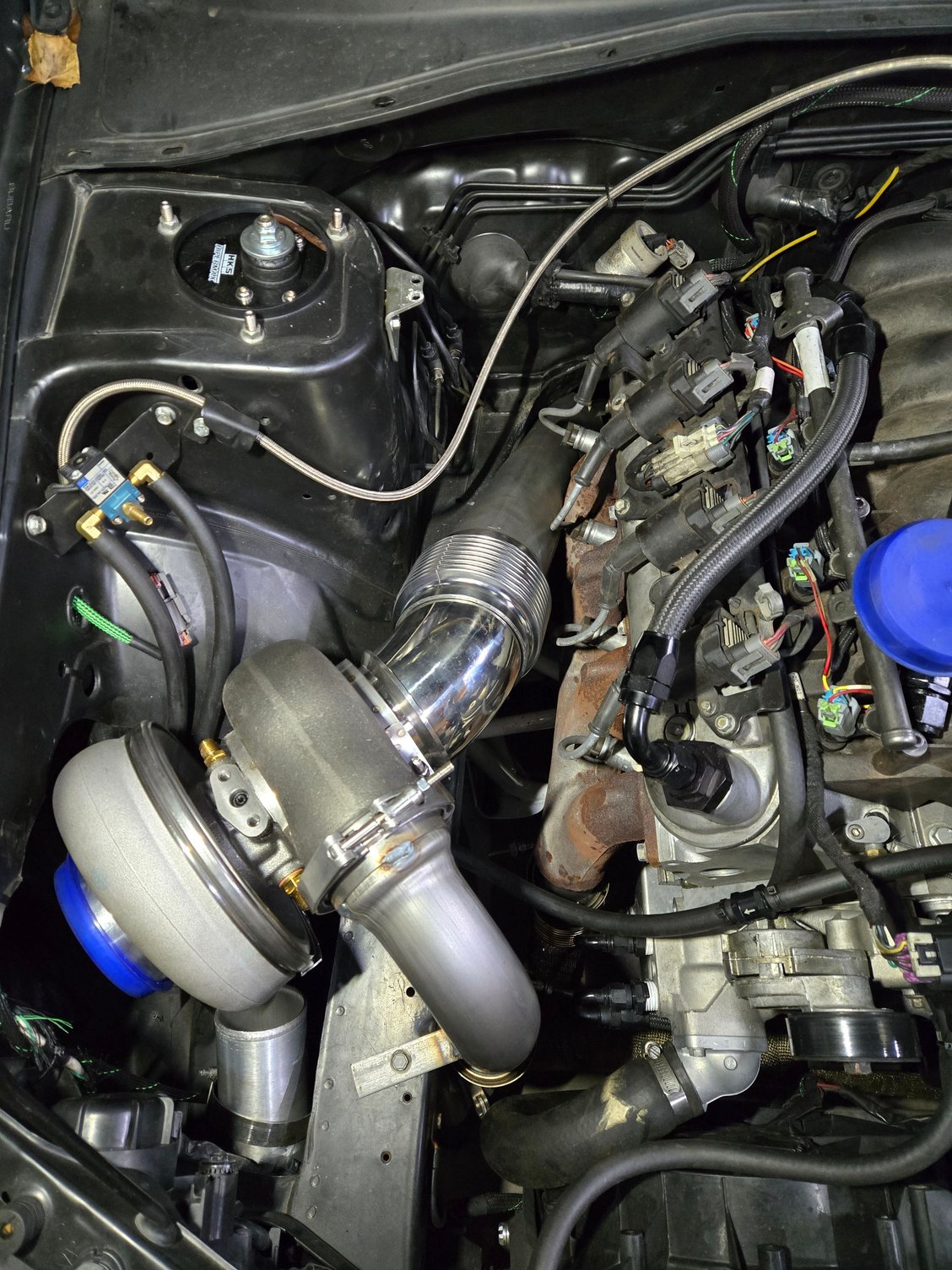Started mocking up the down pipe . Gonna need to smash that pipe a bit more for clearance 