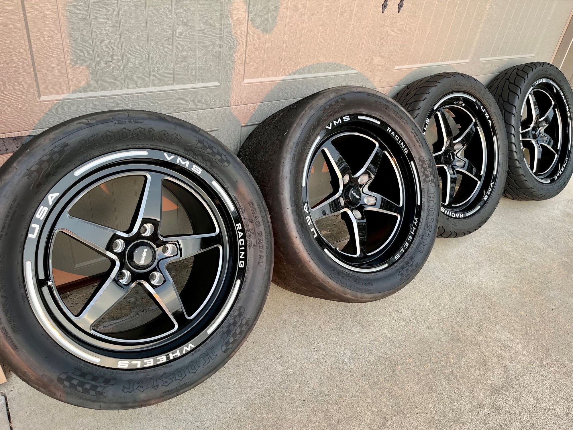 Wheels and Tires/Axles - VMS Racing - Wheels & Tires - Drag Pack - Oklahoma  LIKE NEW - Used - 2005 to 2013 Chevrolet Corvette - Poteau, OK 74953, United States