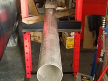 Getting ready to to make semi-oval pipe......