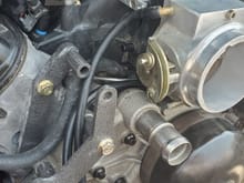 prepping the wastegate and BOV references. running the wastegate under the throttlbody to thw turbosmart soleniod. running the bov off the throttlbody nipple thats always juat sitting there lol