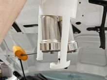 Modified fuel bucket. No socks for test run. 