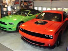 Colorful garage