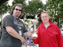 award: Me on the right recieving my award for best transam at AMERICANA here in the uk which i won in 2005 and again in 2006.