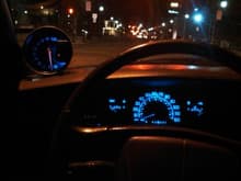 Led light in tach to match the dash