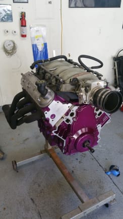 getting ready to wrap headers and clean intake
