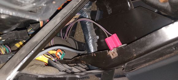 Looking up and behind the radio hvac housing where on camaros iy would be