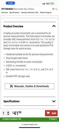 Just Mic the outside lock it then set my bore gauge?