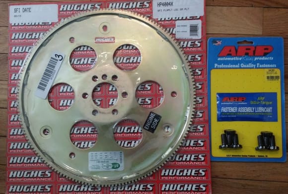 More bit's and pieces arrived. LS1 to TH350 flex plate and ARP Flexplate bolts.