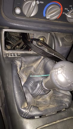 MGW shifter and wideband harness.  So I kept the stock handle.  Sue me