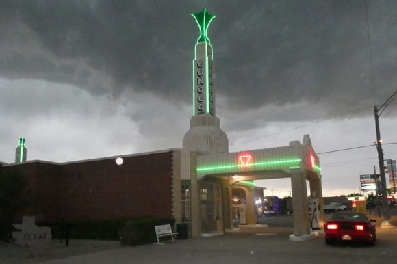 Storm brewing at night