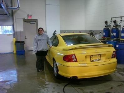 Me with my GTO... picking her up! I'm repping my club, Street Lethal!