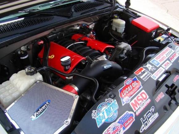 2009 engine bay