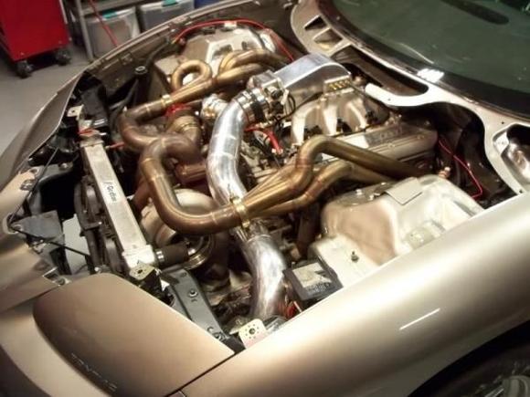 Matt Avedian's Turbo Trans Am engine bay shot