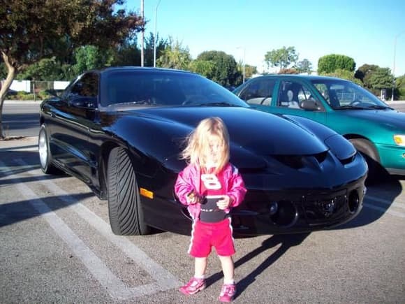 My daughter and T/A at Super Car Sunday