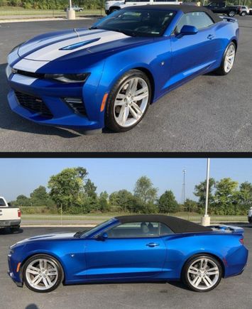 Today, we pulled the trigger on this 2018 2SS Camaro. Six speed, PPE exhaust,  navigation, etc, new tires and new top. 17,400 miles on the clock.

