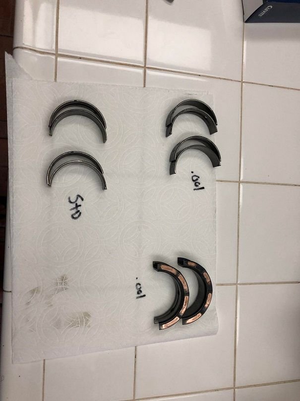 Engine - Internals - 2 Mixed sets of Clevite H Main Bearings STD, .001 and STDX bearings - Used - Fontana, CA 92336, United States