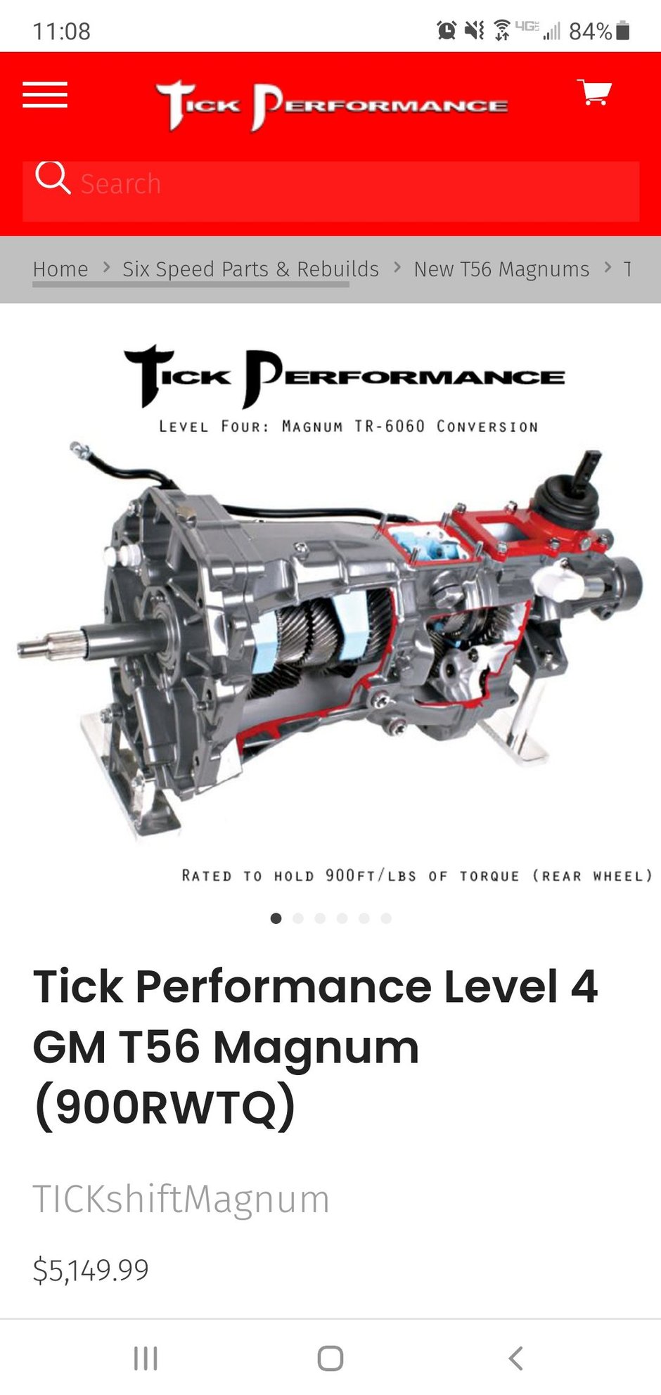 Drivetrain - Tick t56 magnum, clutch, slave, master, shifter - New - All Years Any Make All Models - Burlington, WI 53105, United States