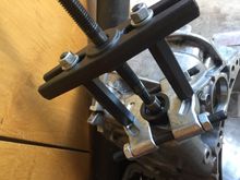 Removing shifter rod seal. It was pretty easy to do.