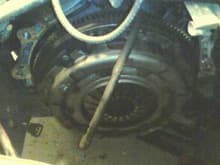 old clutch and pressure plate