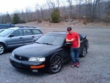 my  first 96 maima se acura tl type s rims  5 speed dropped on eiboch and kyb