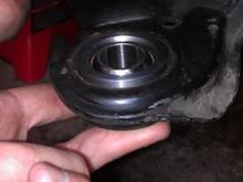 LCA bushing and spherical bearing test fitted into LCA