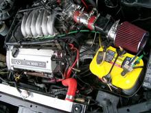 Got the aluminum dual core and OBX hoses in. Next weekend the 00VI goes on then off to paint now the major wrenh turning's done.