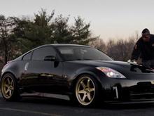 My 350z at car wash