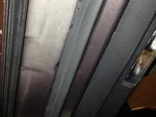 Underneath door. All four doors like this.