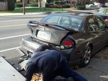 Hit at ~50 mph