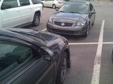 Face off... Love how this always happens in parking lots