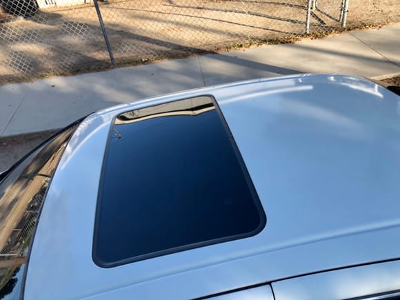 Finally tinted the sunroof 5%