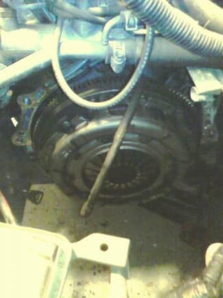 old clutch and pressure plate