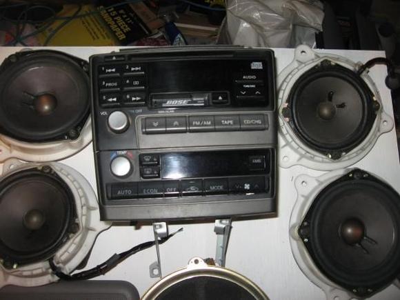 Bose CD player / Climate control unit