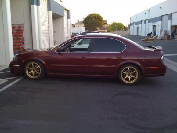 waiting to push my wheels out!