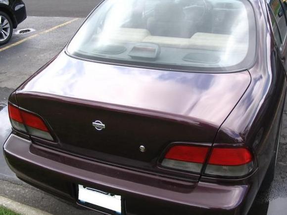 The back of my car