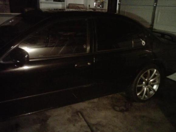 MY GURL SITTING IN THE  GARAGE CUZ ITS RAINING HELLA HARD RIGHT NOW