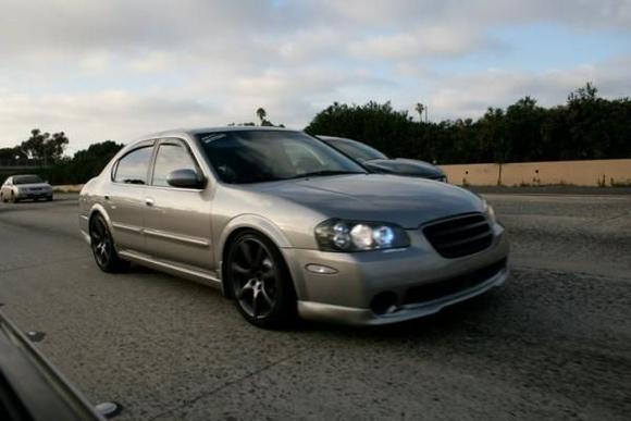 Cruising with Socal Maxima crew. Before coilovers and gloss black roof