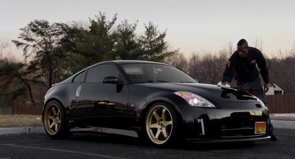 My 350z at car wash