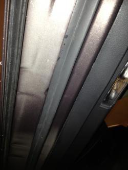 Underneath door. All four doors like this.